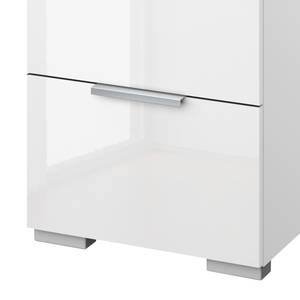 Commode SKØP VI Blanc alpin / Blanc brillant - Aluminium