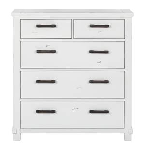 Commode South Hampton deels massief acaciahout - wit