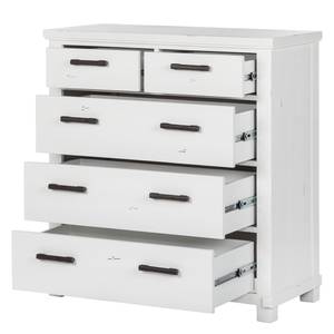 Commode South Hampton deels massief acaciahout - wit