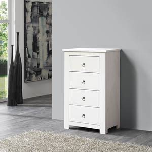 Commode Straightly I Pin massif - Blanc