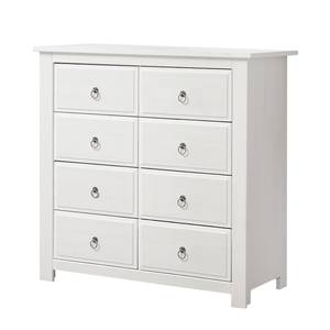 Commode Straightly VI Epicéa massif - Blanc