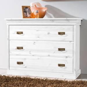 Commode Zillertal Pin massif - Blanc