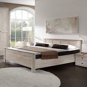 Bed Chalet Grof gezaagd eikenhouten look - 160 x 200cm