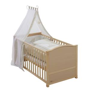 Lit bébé Ourson de l'amour (4 éléments) Beige - Bois manufacturé - 144 x 80 x 79 cm