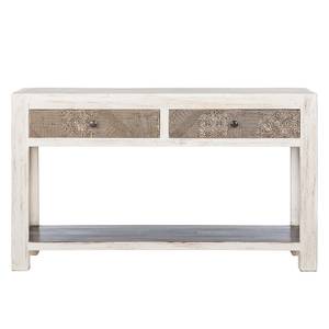 Console Goa Acacia massif Blanc