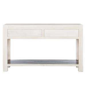 Console Goa Acacia massif Blanc