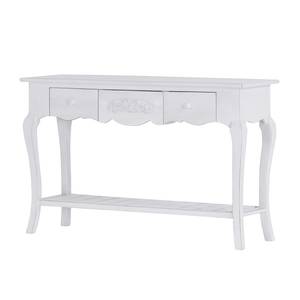 Console Asheville I Sapin partiellement massif Blanc vintage