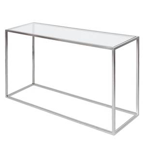 Wandtafel Jacob glas/roestvrij staal - Zilver