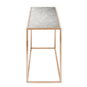 Console Jacob Marbre / Acier inoxydable - Cuivre / Blanc