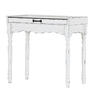 Tavolo console Madurai Parzialmente in legno massello di abete Bianco vintage