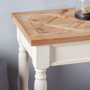 Tavolo consolle Souillac Parzialmente in legno massello di quercia - Quercia/Bianco