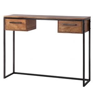 Console Woodson II Acacia massif / Fer - Acacia Marron clair