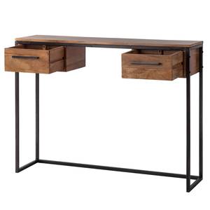 Console Woodson II Acacia massif / Fer - Acacia Marron clair