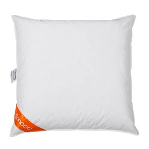 Daunenbett-Set Smood cozy (2-teilig) Daunen / Federn - Weiß - 135 x 200 cm + Kissen 80 x 80 cm