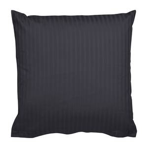 Taie d'oreiller Riga Coton - Anthracite - 40 x 40 cm - Lot de 2