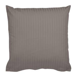 Kopfkissenbezug Riga Baumwollstoff - Taupe - 40 x 40 cm - 2er Set