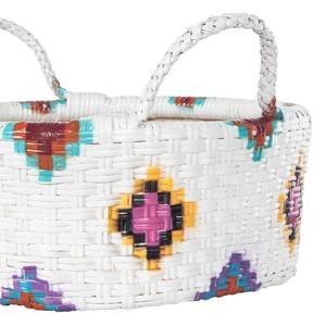 Panier Nahua (set de 2) Rotin - Blanc