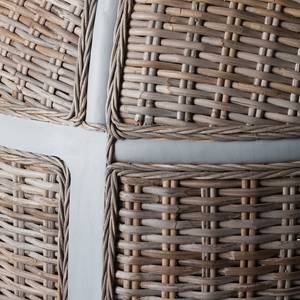 Sessel Moruya Mango massiv / Rattan - Braun / Grau