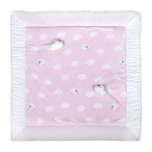 Krabbeldecke Kleine Wolke Baumwollstoff - Babyrosa