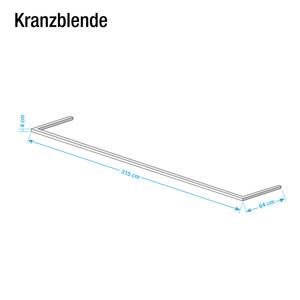 Kranzblende Skøp (mit Seitenteil) Alpinweiß - 315 x 222 cm - 3 Türen