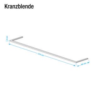Kranzblende Skøp (mit Seitenteil) Alpinweiß - 315 x 236 cm - 3 Türen