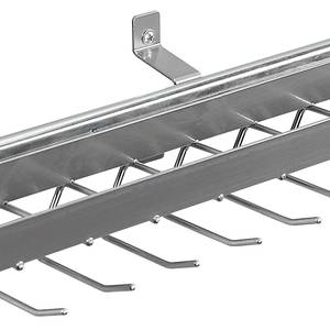 Krawattenhalter-/Gürtelhalter Silber - Metall - 9 x 7 x 45 cm