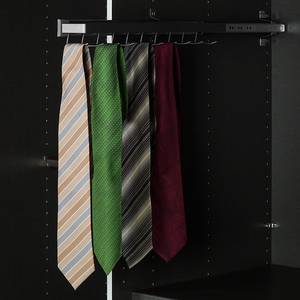 Porte-cravates et ceintures Argenté - Métal - 9 x 7 x 45 cm