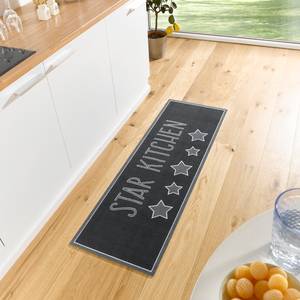 Tapis de cuisine Star Kitchen Fibres synthétiques - Gris / Noir