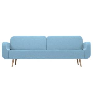 Küchensofa Loca Filz / Eiche massiv - Hellblau / Eiche Hell - Breite: 227 cm