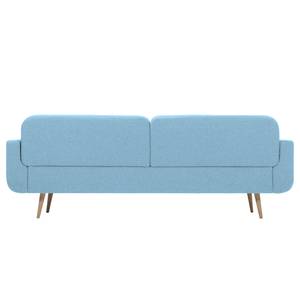 Küchensofa Loca Filz / Eiche massiv - Hellblau / Eiche Hell - Breite: 227 cm