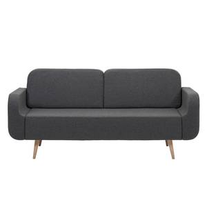 Küchensofa Loca Filz / Eiche massiv - Dunkelgrau / Eiche Hell - Breite: 187 cm