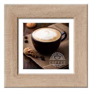 Kunstdruk Italian coffee I Bruin - Meerkleurig - Plaatmateriaal - 44 x 44 x 1.7 cm