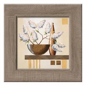 Kunstdruk Perfect harmony VI Beige - Meerkleurig - Plaatmateriaal - 44 x 44 x 1.7 cm