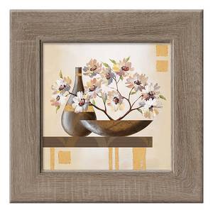 Kunstdruk Perfect harmony VII Beige - Meerkleurig - Plaatmateriaal - 44 x 44 x 1.7 cm