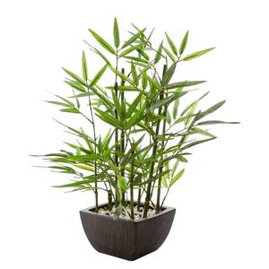 Kunstpflanze Bambus Kunststoff / Terrakotta - Grün