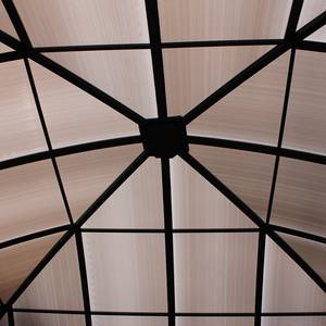 Kuppeldachpavillon Cocos I Aluminium/Kunststoff - Anthrazit/Beige
