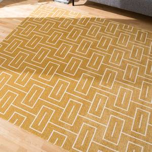 Tapis à poils courts Bremen Fibres synthétiques - Jaune