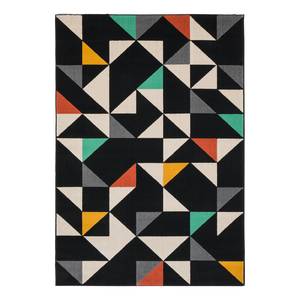 Tapis Canvas Tissu mélangé - Noir / Jaune