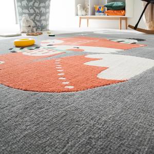 Laagpolig tapijt Canvas I textielmix - lichtgrijs