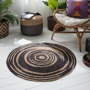 Tapis en jute Duba Jute - Beige / Noir