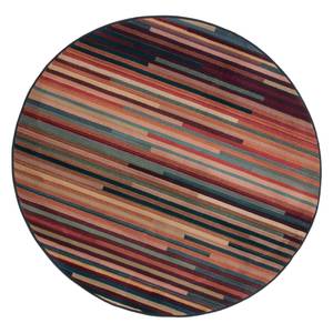 Tapis à poils courts Gabiro Strip Round Fibres synthétiques - Ø 200 cm