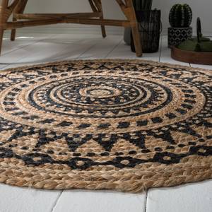 Tapis en jute Gayal Jute - Beige / Noir