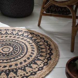 Tapis en jute Gayal Jute - Beige / Noir