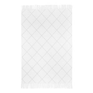 Tapis … poils courts Glitter Coton - Blanc