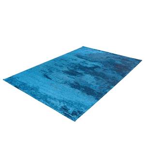 Tapis à poils courts Kapstadt Cloud Tissu mélangé - Bleu cobalt - 190 x 290 cm