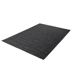 Tapis à poils courts Kapstadt Uni Tissu mélangé - Anthracite - 190 x 290 cm