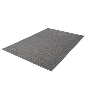 Tapis à poils courts Kapstadt Uni Tissu mélangé - Gris argenté - 155 x 230 cm