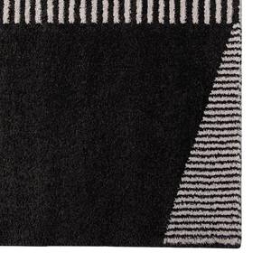 Laagpolig vloerkleed Salzgitter kunstvezels - zwart/saffraankleurig - Grijs/geel - 160 x 230 cm