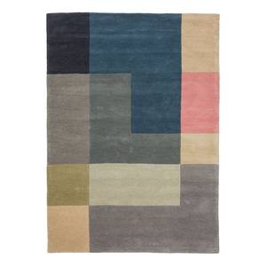 Wollteppich Tiles Wolle - Mehrfarbig - 170 x 240 cm