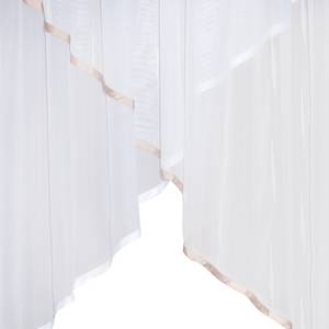 Rideau LINEA Blanc / Beige - 300 x 145 cm